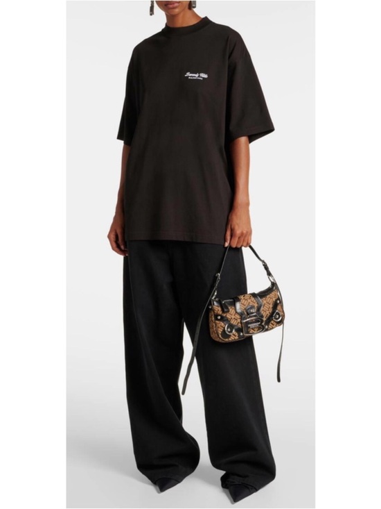 BALENCIAGA Essex Monogram Leather Small Shoulder Bag - Picture 3 of 14